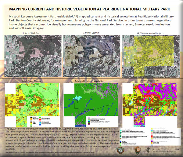 Poster: Mapping Current and Historic Vegetation at Pea Ridge National Military Park